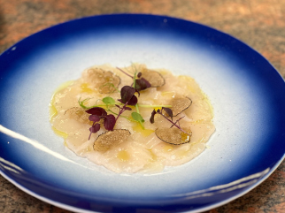 Carpaccio of Normandy Scallops with Truffles